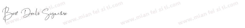 Best Deals Signature字体转换